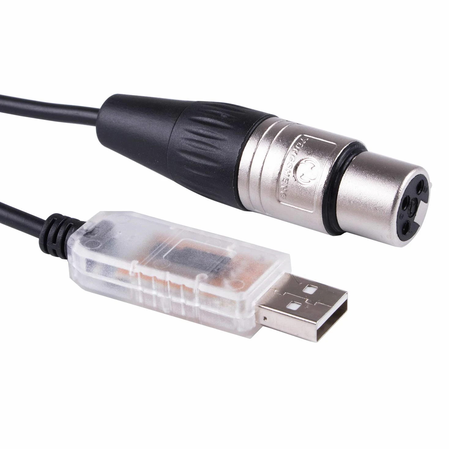 USB a DMX512 3PIN XLR Adattatore di interfaccia Freestyler Software Computer PC Stage Lighting Controller Dimmer DMXControl RS485