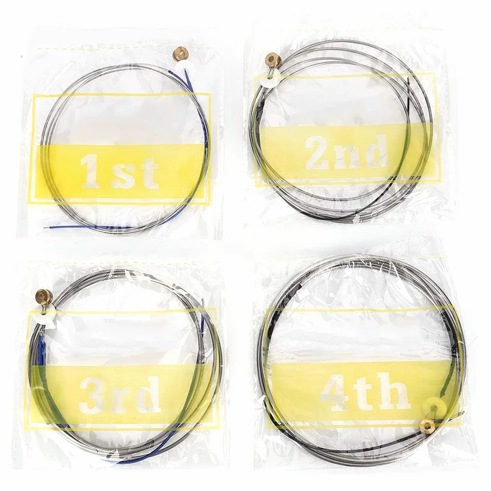 Corde per contrabbasso in acciaio, contrabbasso professionale, ricambio per corde per contrabbasso per accessori per strumenti musicali