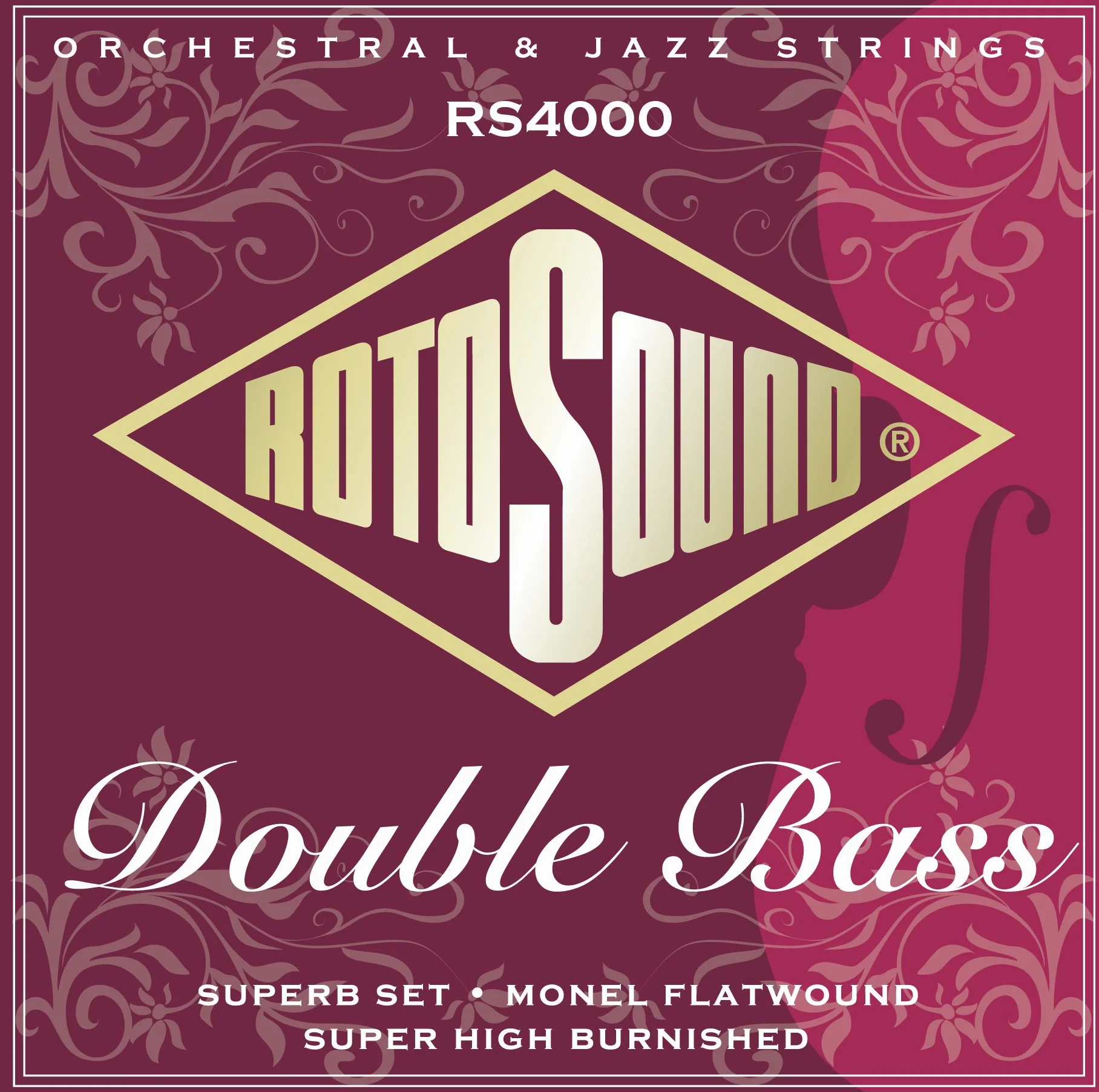 Rotosound Corde per Contrabbasso, Contrabbasso Professional Set Medium RS4000M