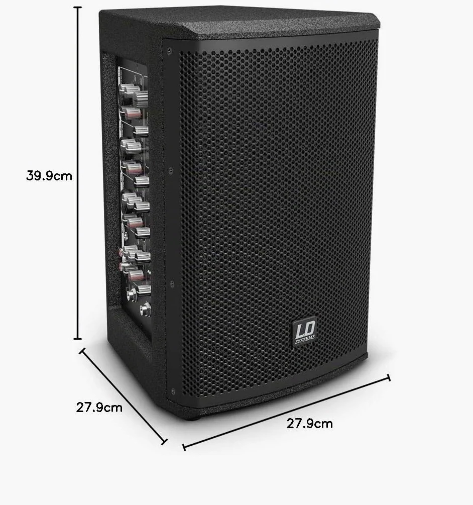 LD Systems MIX 6 A G3 - Altoparlante attivo a 2 vie con mixer integrato a 4 canali