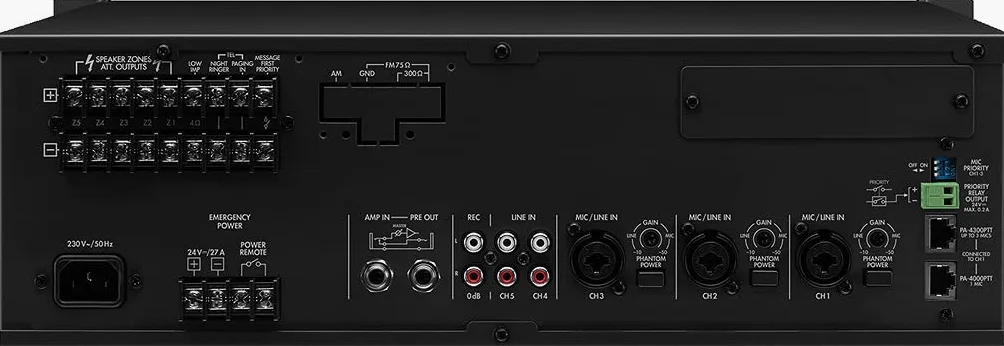 100V Linea 5 Zone 240W Amplificatore di miscelazione (PA-1240)