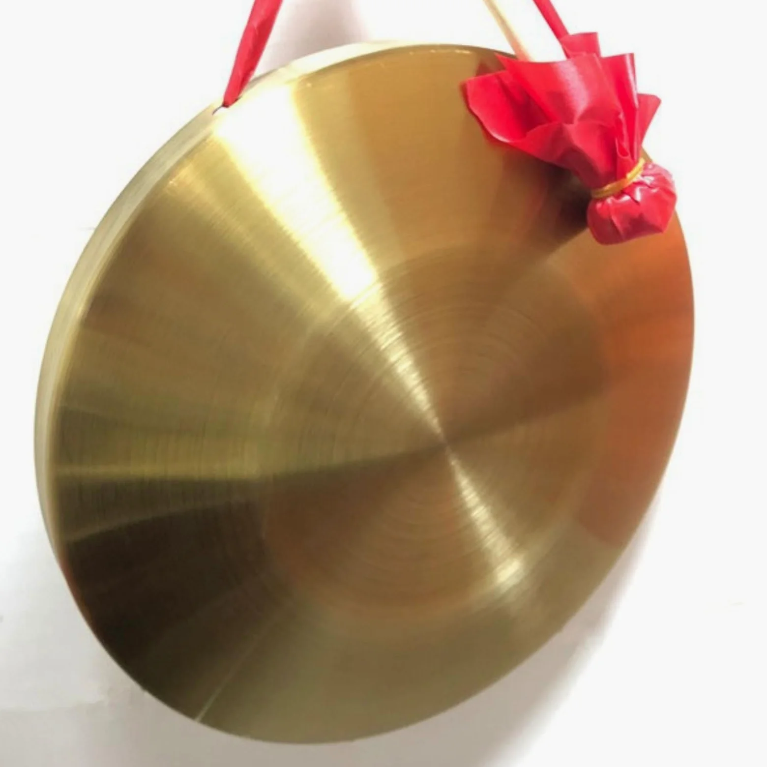 Gong a mano Cymbal con battitore, in ottone con battitore, strumento a percussione, gong cinese (28 cm)