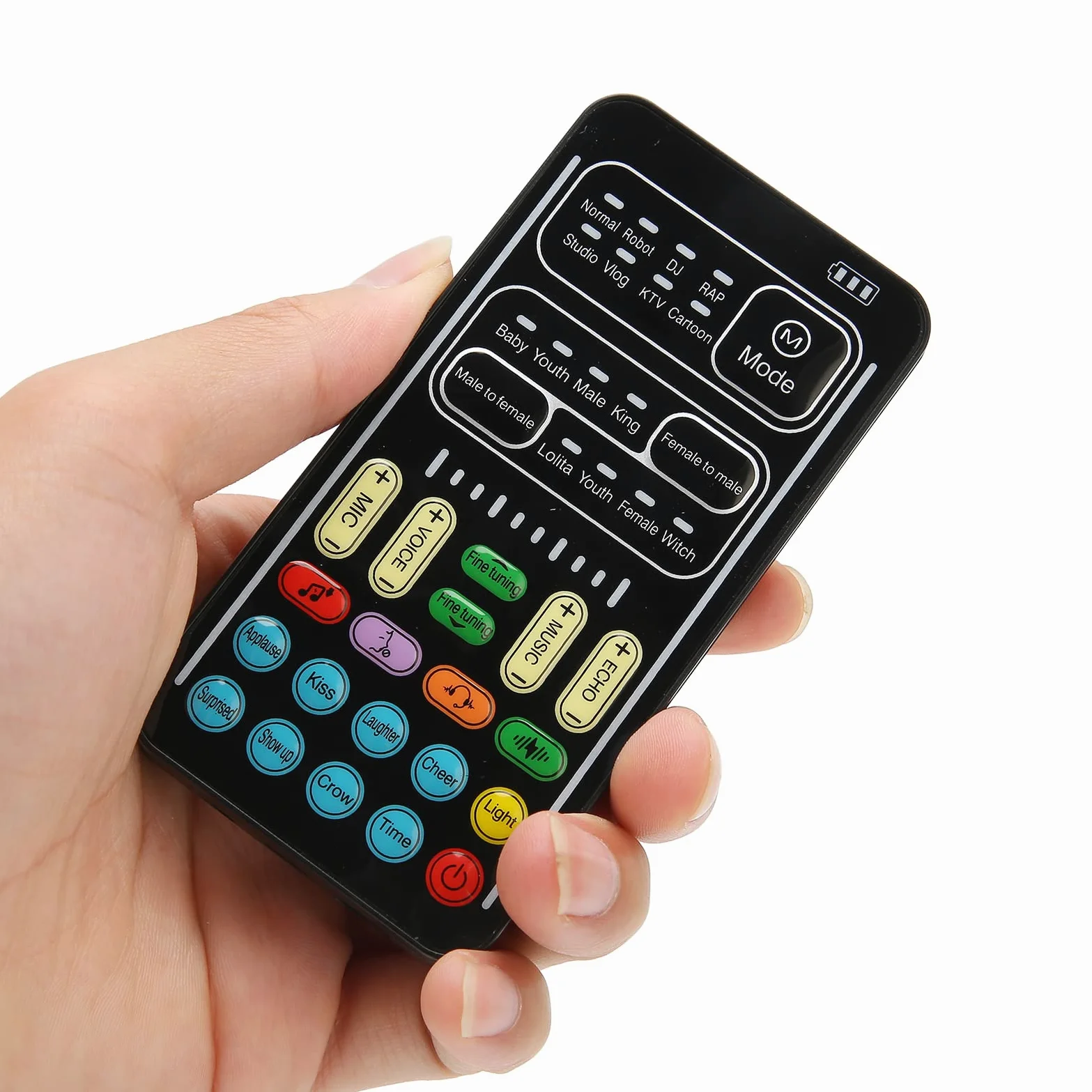 Voice Changer, Mini Gaming Voice Disguiser Modulator Portatile, per PS4 PS5 Xbox One Phone Computer Laptop PC, Live Broadcast Sound Effect Card, Plug And Play(Nero)