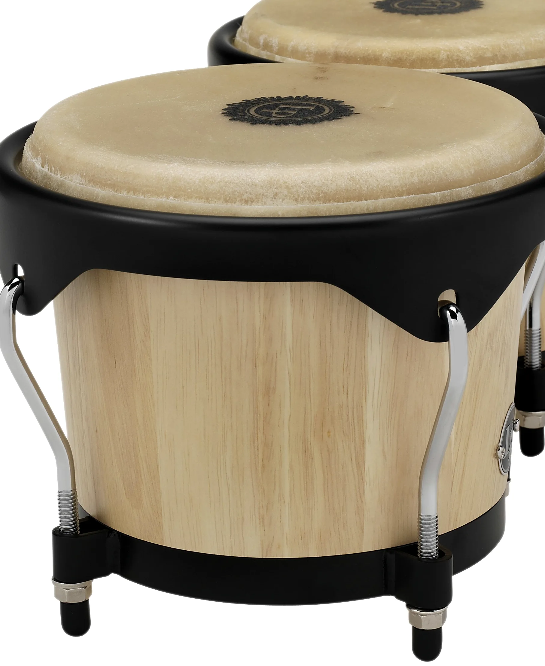 LP Latin Percussion - City Series Bongo - 6" e 7" - quercia siamese - hardware nera - naturale opaco - LP601NY-AW