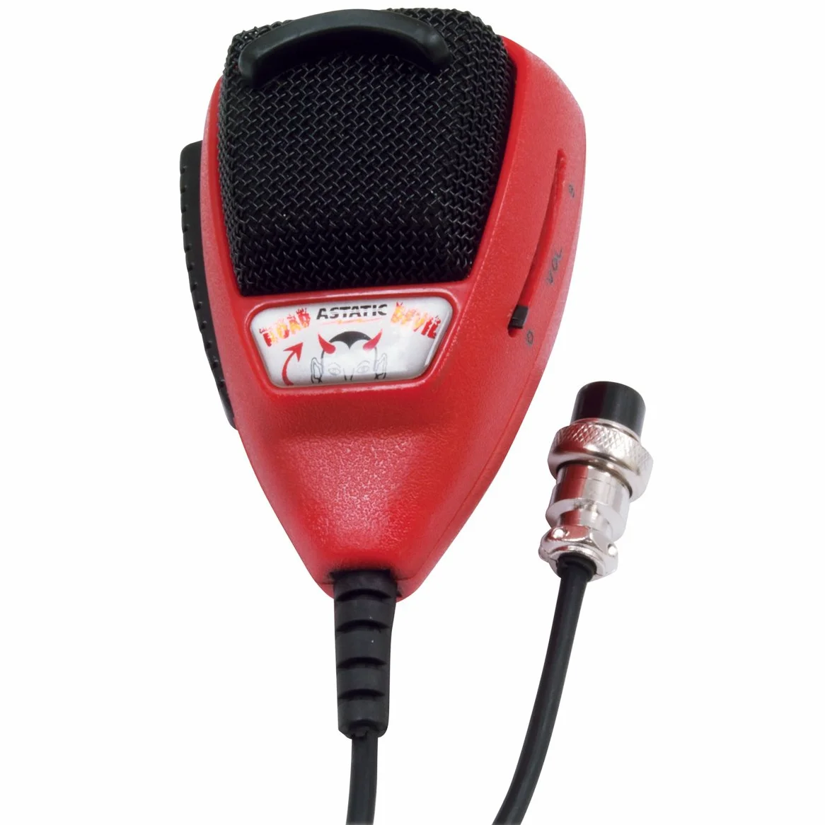 Astatic (302-10036 RD104E Road Devil Amplificato 4-Pin CB Microfono, Nero