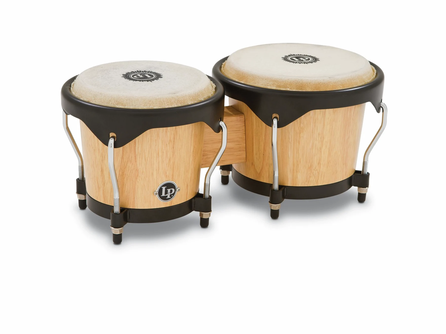 LP Latin Percussion - City Series Bongo - 6" e 7" - quercia siamese - hardware nera - naturale opaco - LP601NY-AW