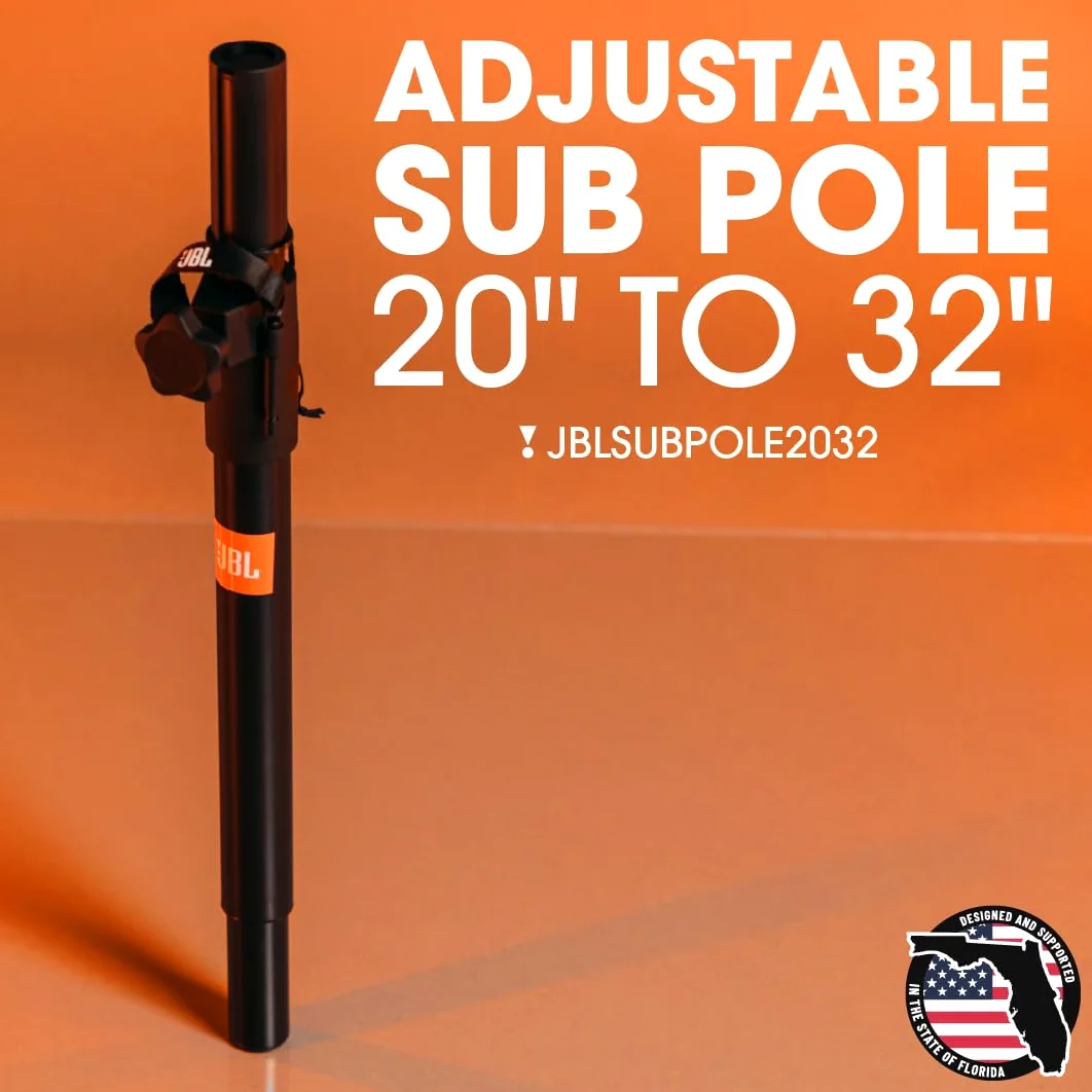 JBL Borse Stand Serie Regolabile Sub Pole con Altezza Min di 20 "e Altezza Max di 32"; (JBLSUBPOLE2032)