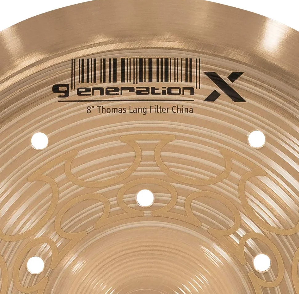 Meinl Cymbals GX-8FCH Generation X Thomas Lang Signature - Piatto Filter China, 8" (20,3 cm), Finitura standard
