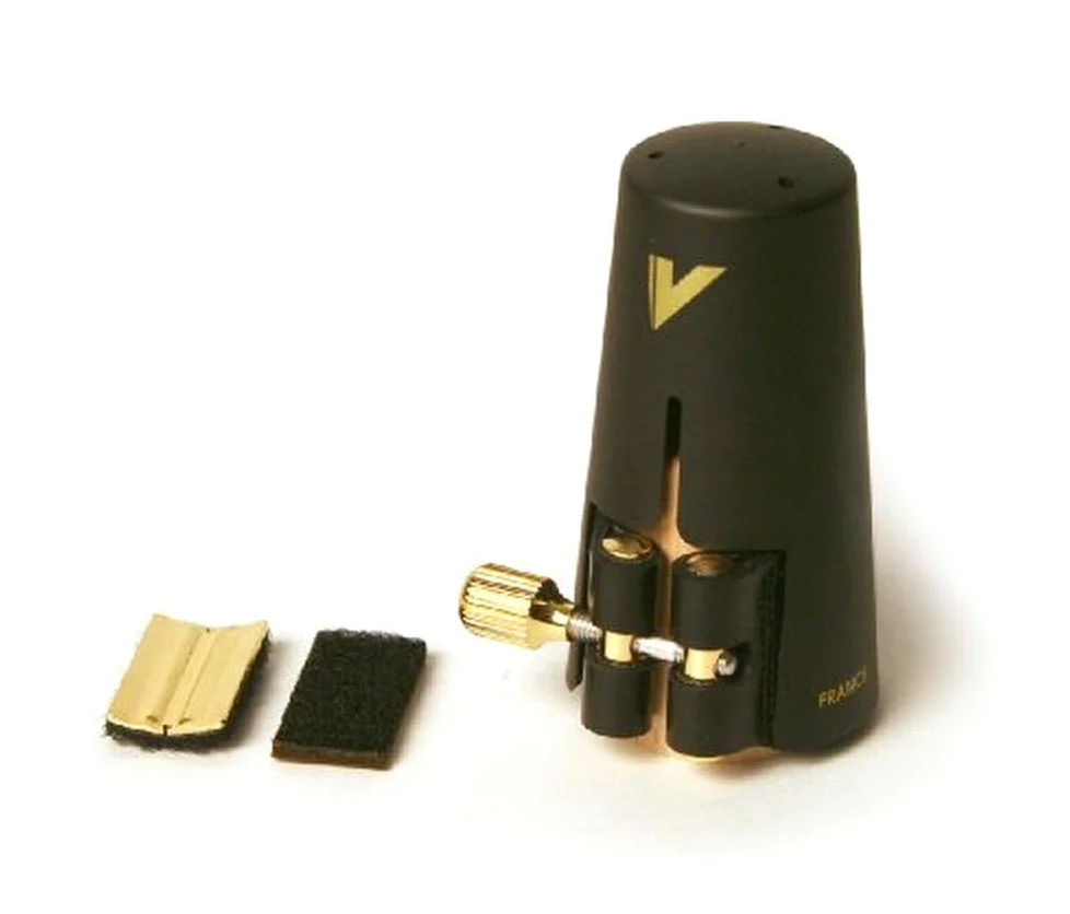 Vandoren LC27P Legatura in Pelle e Copribocchino in Plastica per Sassofono Alto