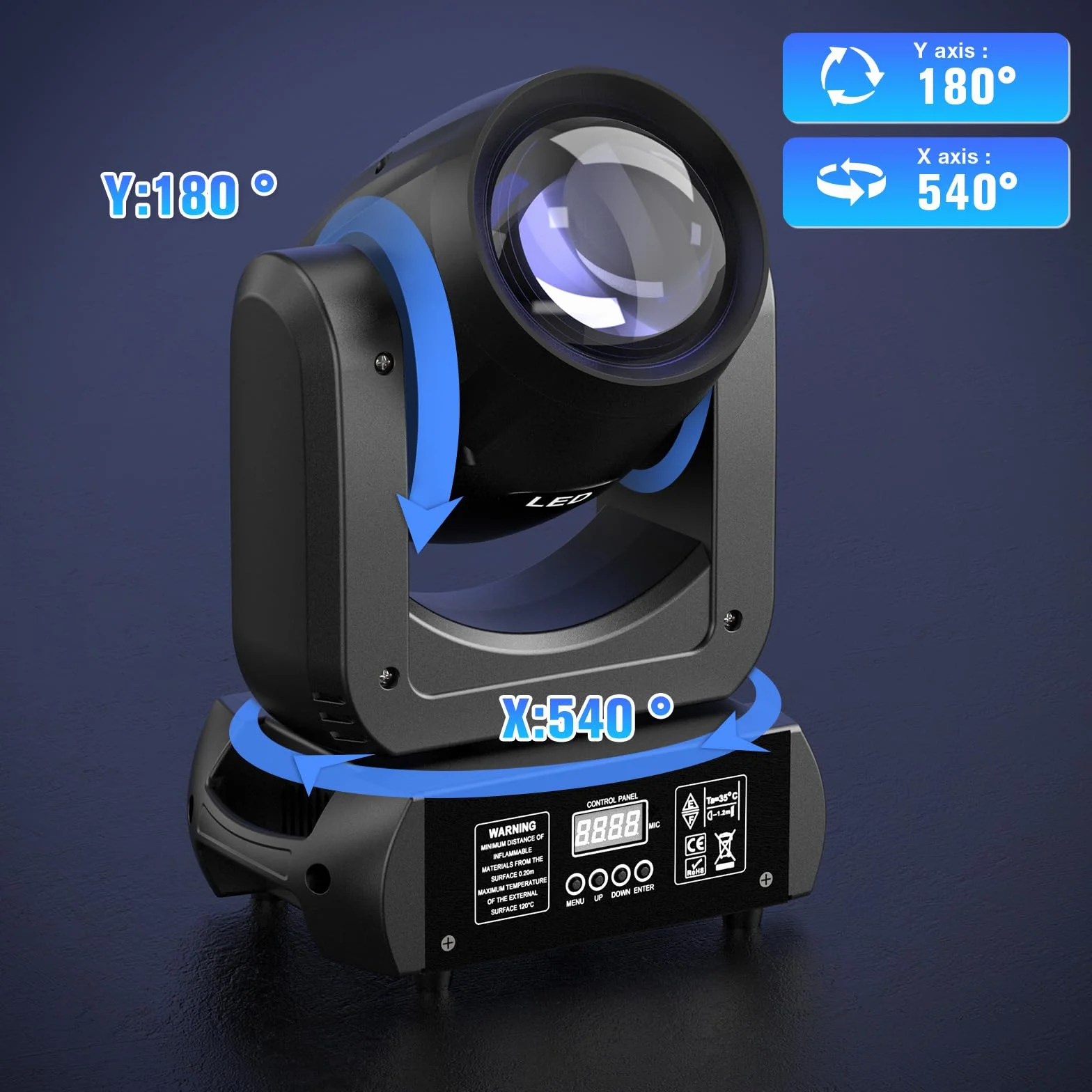 150W Teste Mobili LED RGBW Luci DJ Palco dmx512 Luce Discoteca Moving Head Spot Beam 18 Prisma per Matrimonio Bar Club Natale Halloween