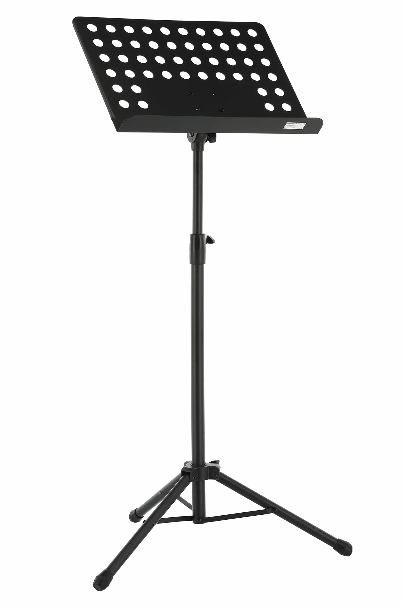 GEWA leggio per orchestra - Metallo - pieghevole - Piastra perforata e rimovibile - ABS e connessione a prisma - Altezza 67-120 cm - Peso 3,8 kg - nero
