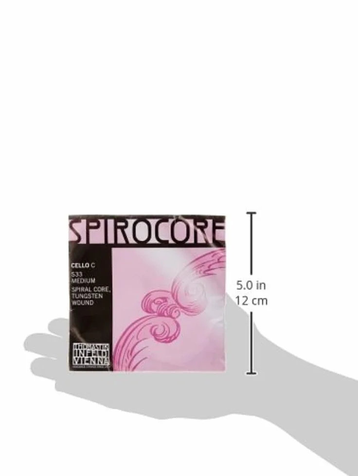 Thomastik Corda per Violoncello 4/4 Spirocore - corda Do nucleo corda spirale flessibile, rivest. tungsteno, media