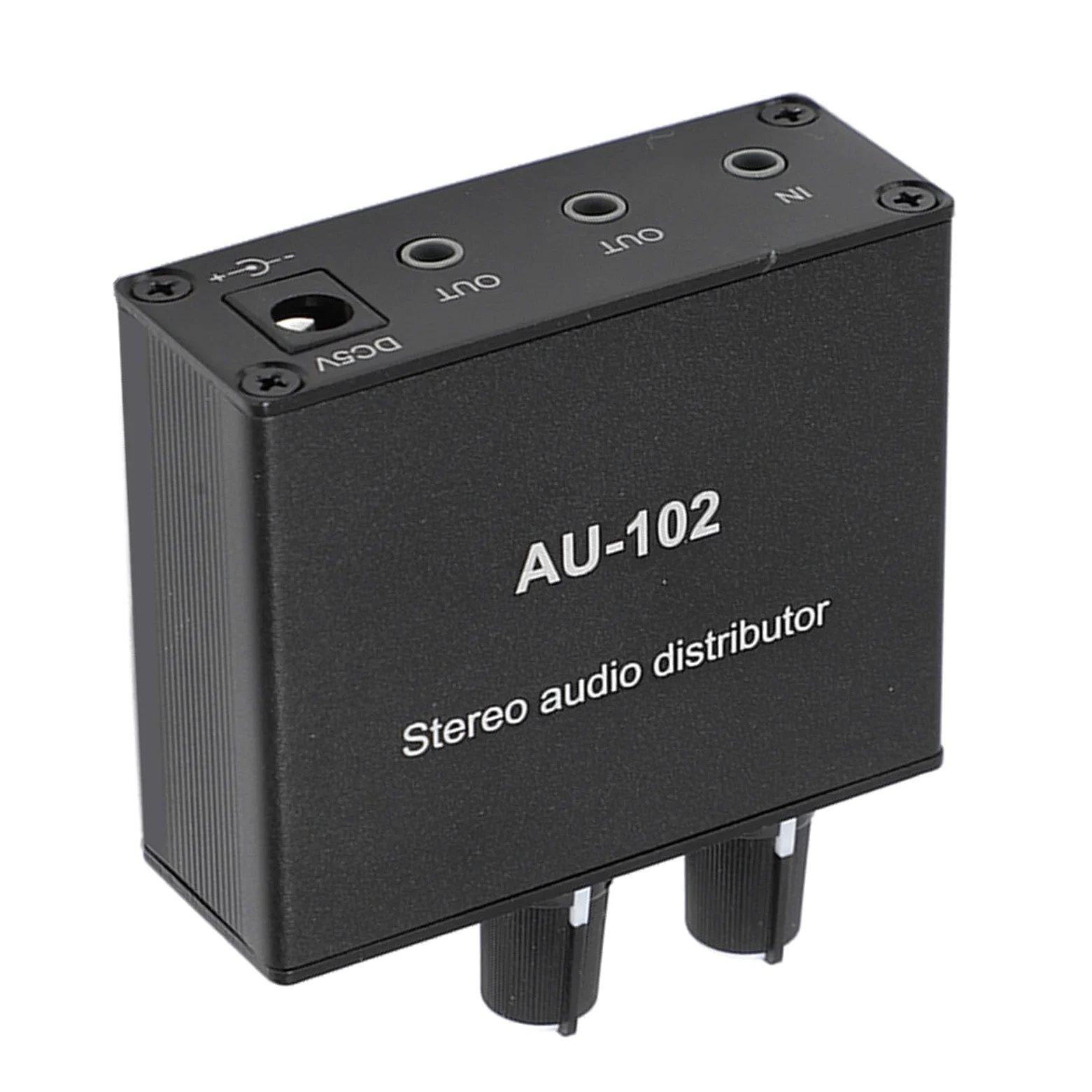 Mini Preamplificatore Microfonico, Amplificatore Audio a 2 Canali, Amplificatore Distributore Suono a Guadagno Pulito, Amplificatore Guadagno Microfono per Home Studio, Podcast