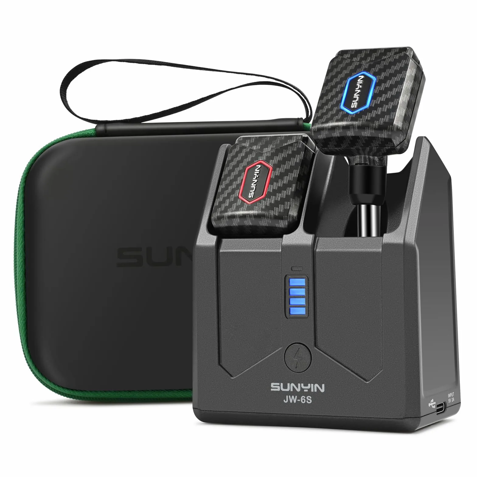 Ghz mikroghz mini chitarre, batterie di ricarica portatili, radio radio, 4 valvole utensili, chitarre elettriche, piccoli dispositivi per sistema wireless (fibra di carbonio)