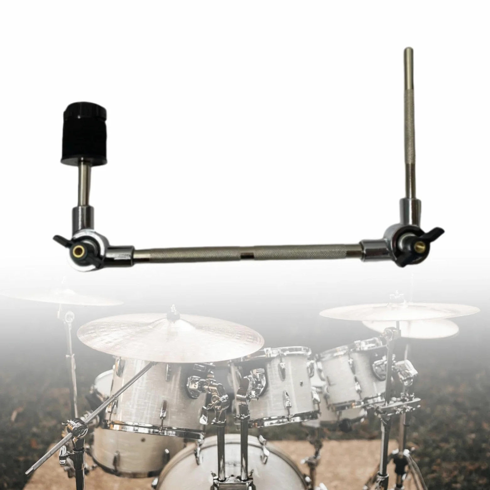 Generic Attacco per Piatti, Supporto per Morsetto per Piatti, Morsetto per Set di Batteria Regolabile, Morsetto di Estensione per Tamburo per Parti di Strumen, S