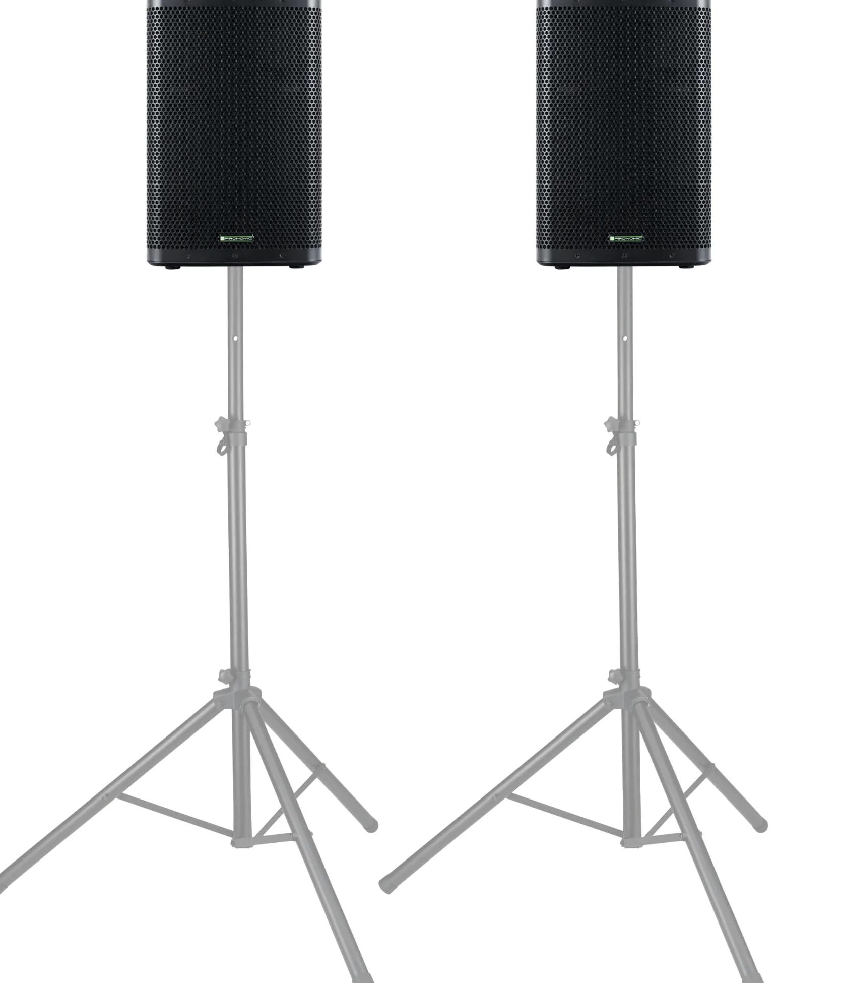 Pronomic C-212 MA Set Stereo - Due casse attive 2 vie - Potenza: 2000 Watt - Woofer 12" + Tweeter 1,75" - Ricevitore Bluetooth e DSP-Preset - Cabinet in plastica con inclinazione monitor
