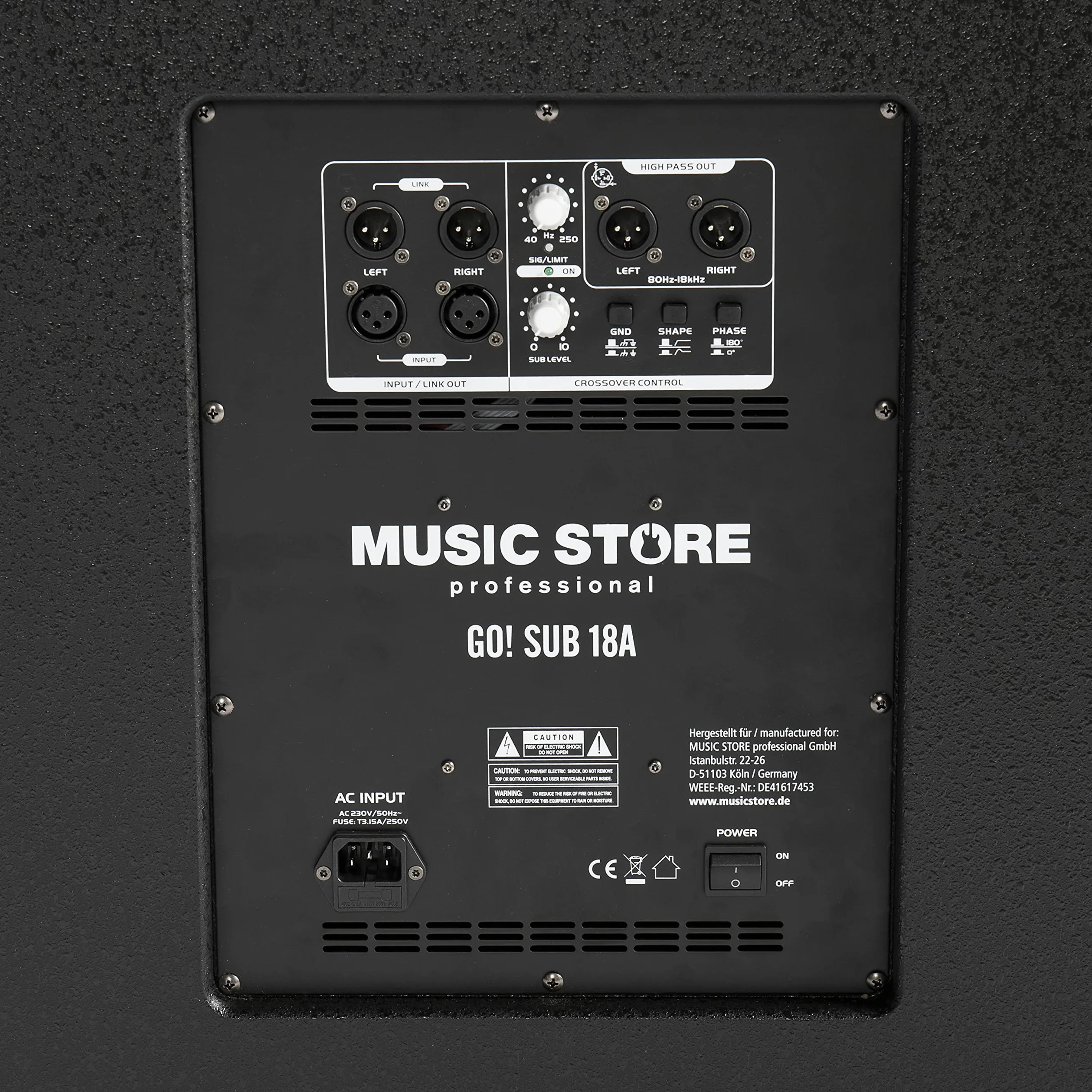 MUSIC STORE Go! Sub 18A - Subwoofer attivo