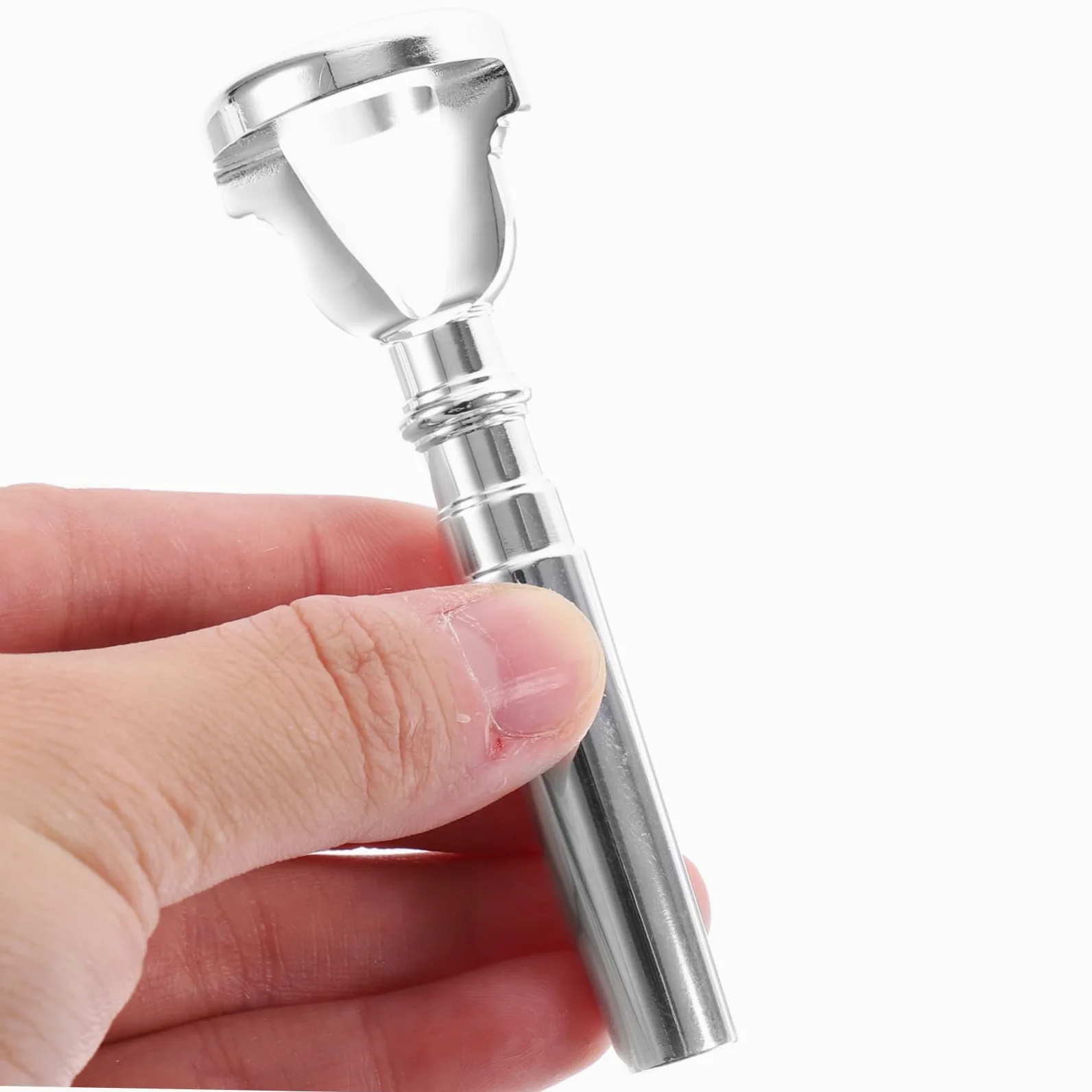 Bocchino Apprendimento per Placcato e Argento Allenatore Ottone Tromba in Dispositivo Portatile Facile da Usare Pratica Embouchure Principianti e Professionisti