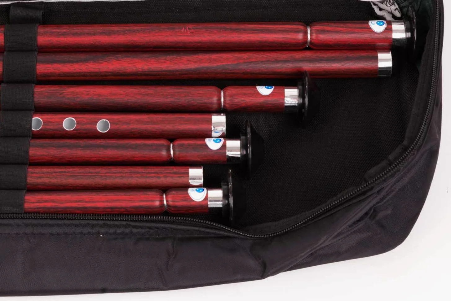 Set completo di 13 accordatura Ney 440HZ in plastica PVC di qualità con custodia morbida