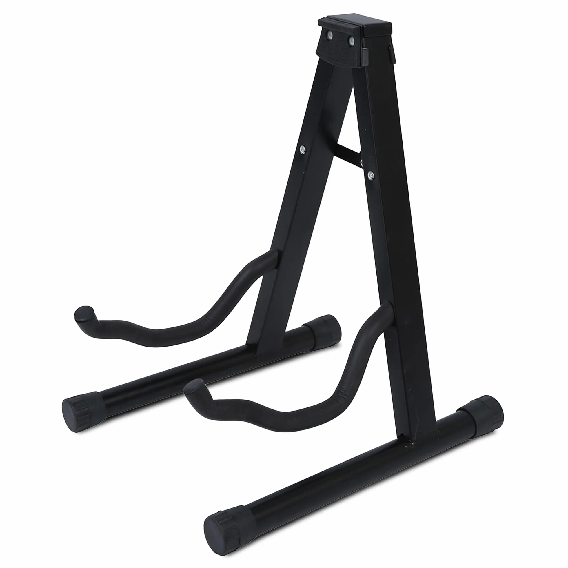 KEPLIN Supporto per chitarra con telaio A (nero) Supporto pieghevole per chitarra elettrica, supporto universale per chitarra elettrica, adatto a tutte le chitarre acustiche elettriche e bassi A