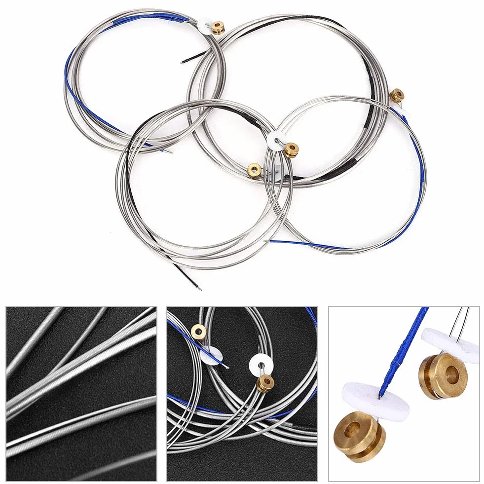 Corde per contrabbasso in acciaio, contrabbasso professionale, ricambio per corde per contrabbasso per accessori per strumenti musicali