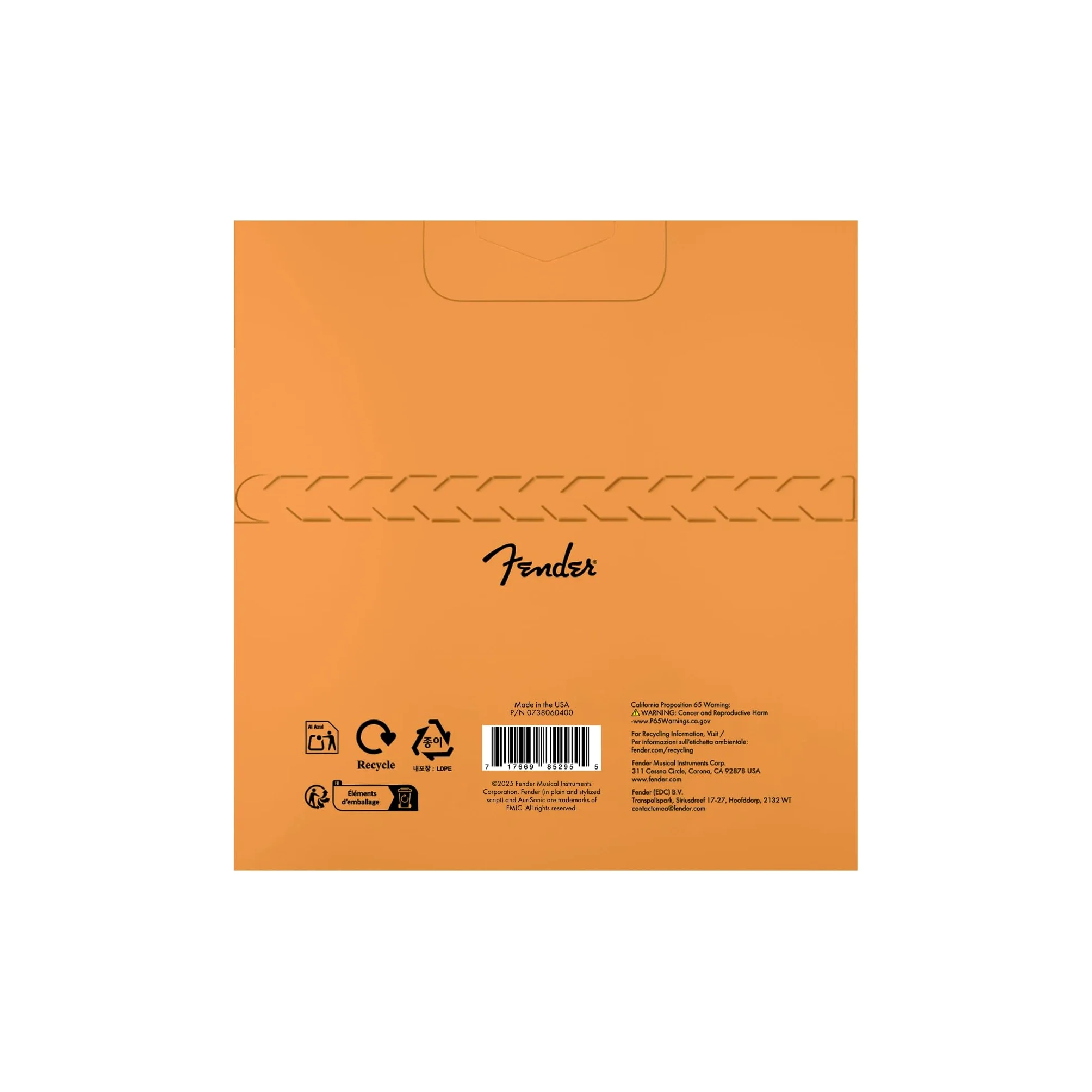 Fender Acoustic Bass Strings, Phosphor Bronze, Long Scale, .45-.100 Gauges, (4)