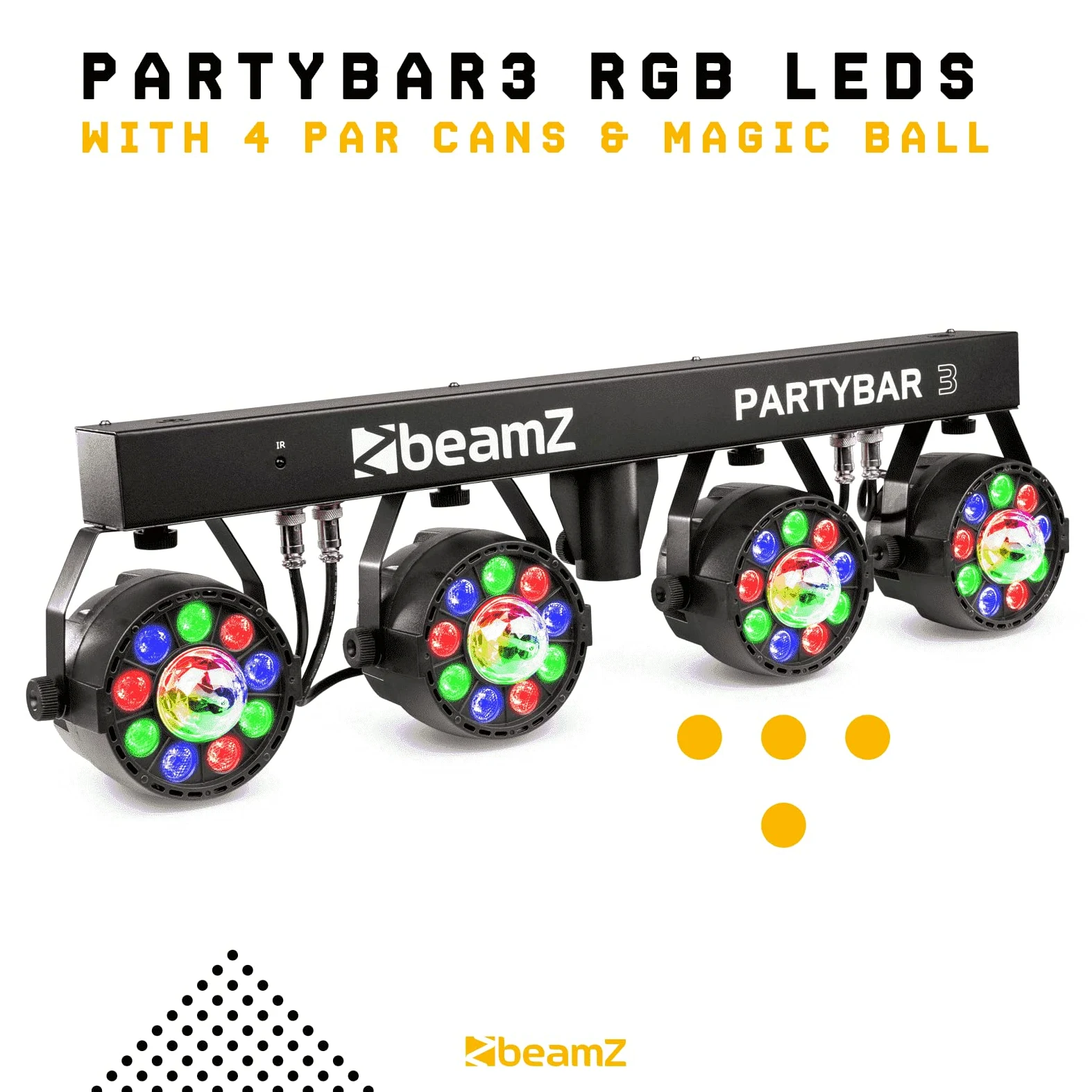 BeamZ 153.240 stroboscopio&luce da discoteca Proiettore laser da discoteca Nero