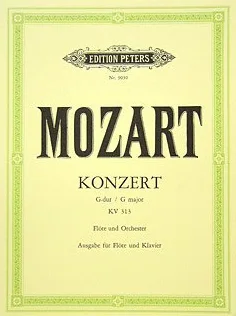 Concerto 1 Sol Maggiore KV 313 (285 C) FL Orch – arrangiamento per flauto traverso – Pianoforte [Note musicali/holzweißig] Compositore: Wolfgang Amadeus Mozart