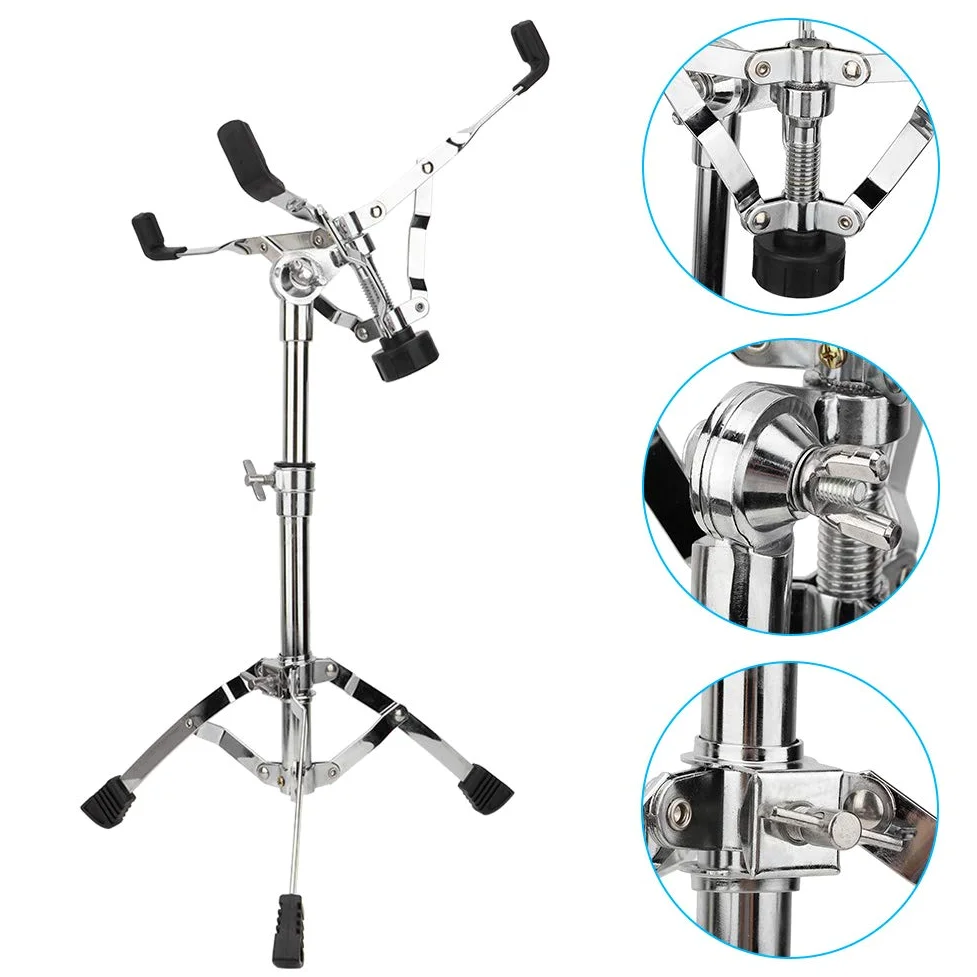 JUMZ Supporto per Batteria, Supporto per percussioni, Supporto per Batteria, Spettacolo Forte per rullante per Musicisti Muti