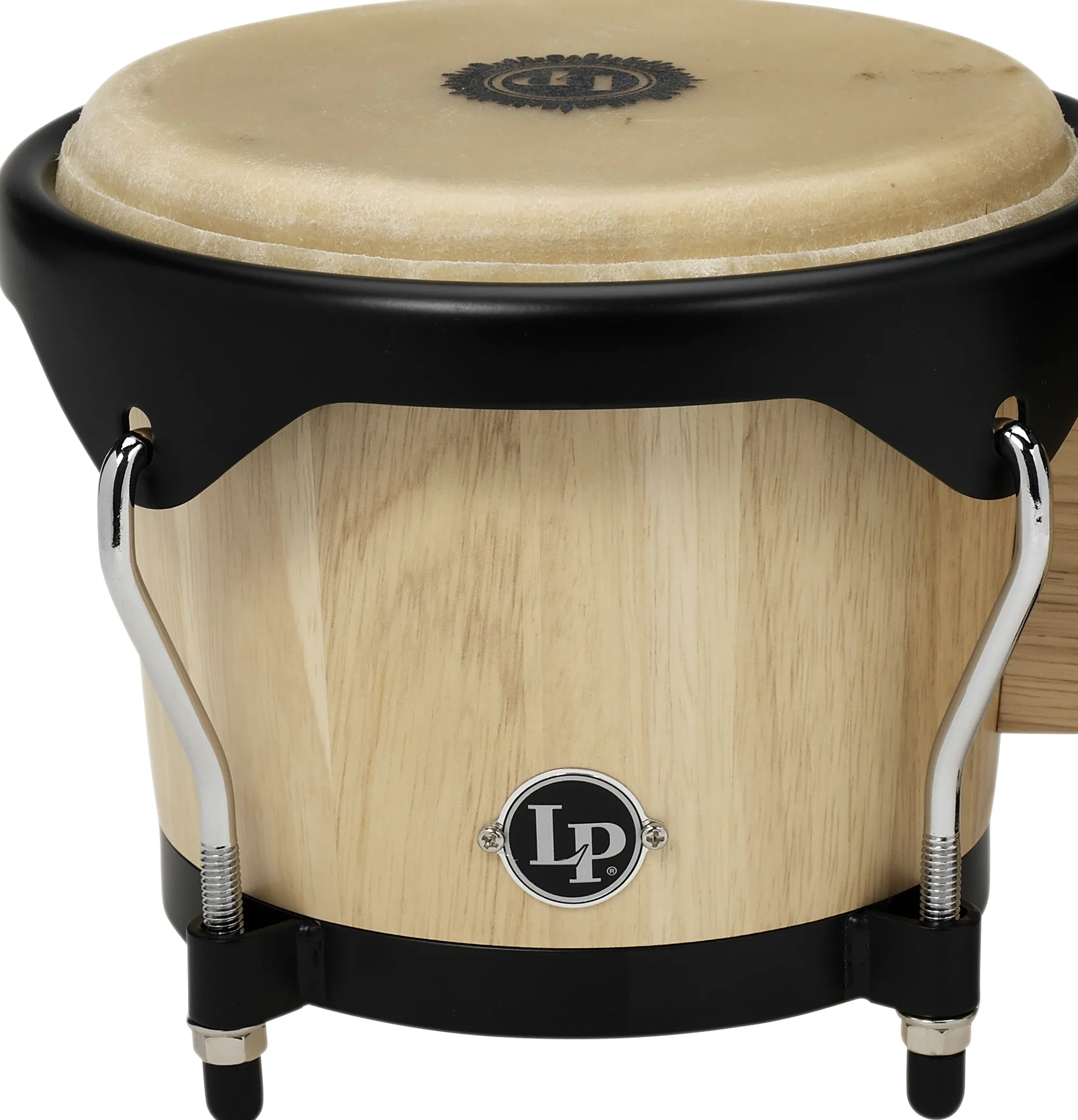 LP Latin Percussion - City Series Bongo - 6" e 7" - quercia siamese - hardware nera - naturale opaco - LP601NY-AW
