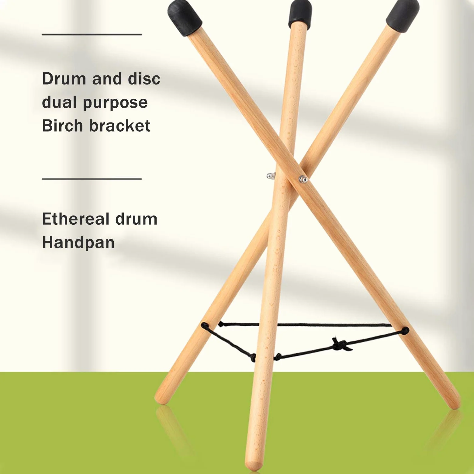 Yiida Handpan - Supporto per rullante, tongue Drum & Handpan, supporto per batteria, in legno massiccio, per rullante, per rullante