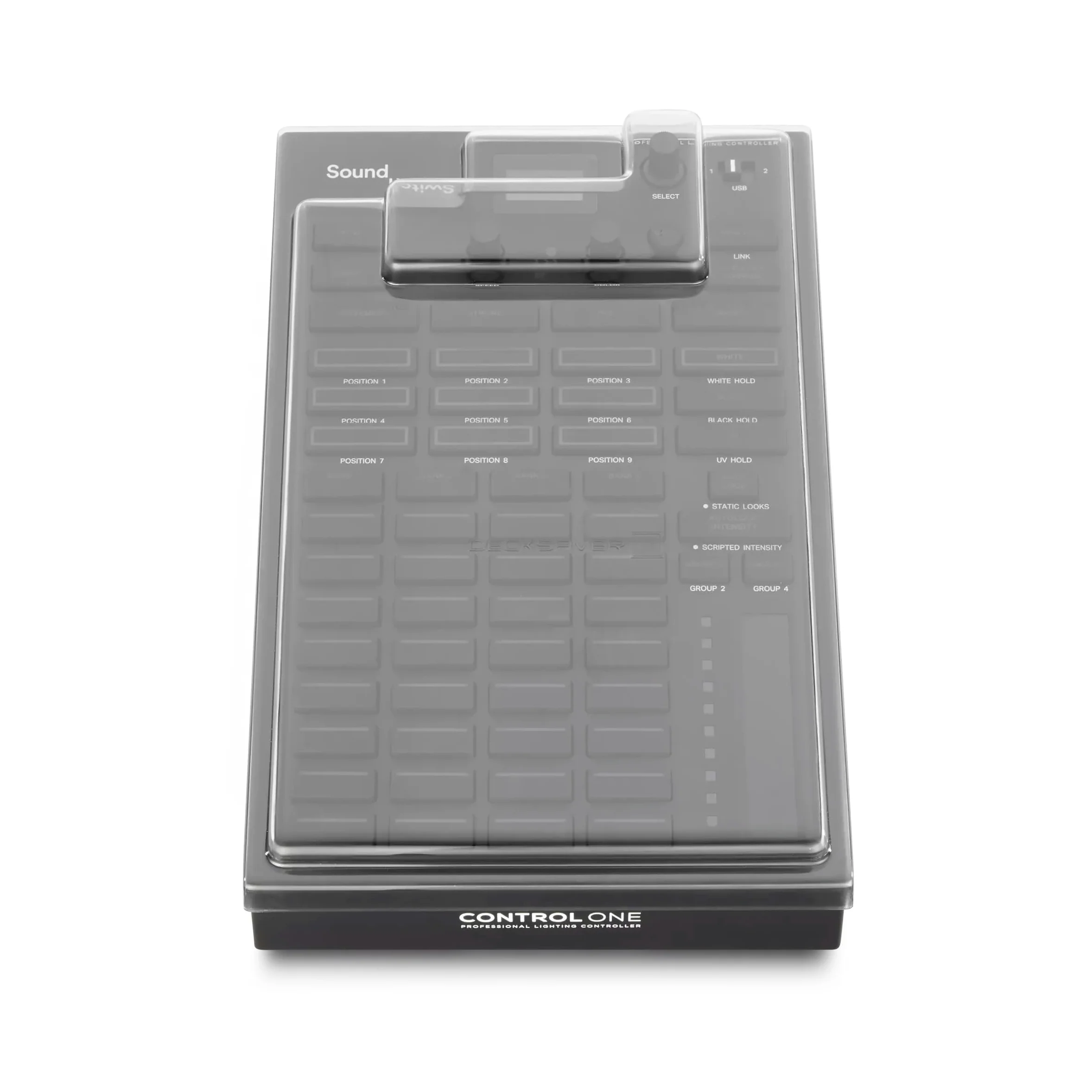 Decksaver Copertura LE per SoundSwitch Control One - Coperchio Protettivo in Policarbonato Super Resistente di Colore Chiaro Affumicato, Prodotto nel Regno Unito