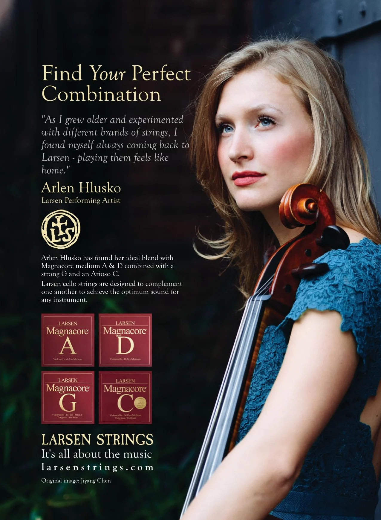 LARSEN STRINGS Corde per violoncello Magnacore C Tungsteno Medio