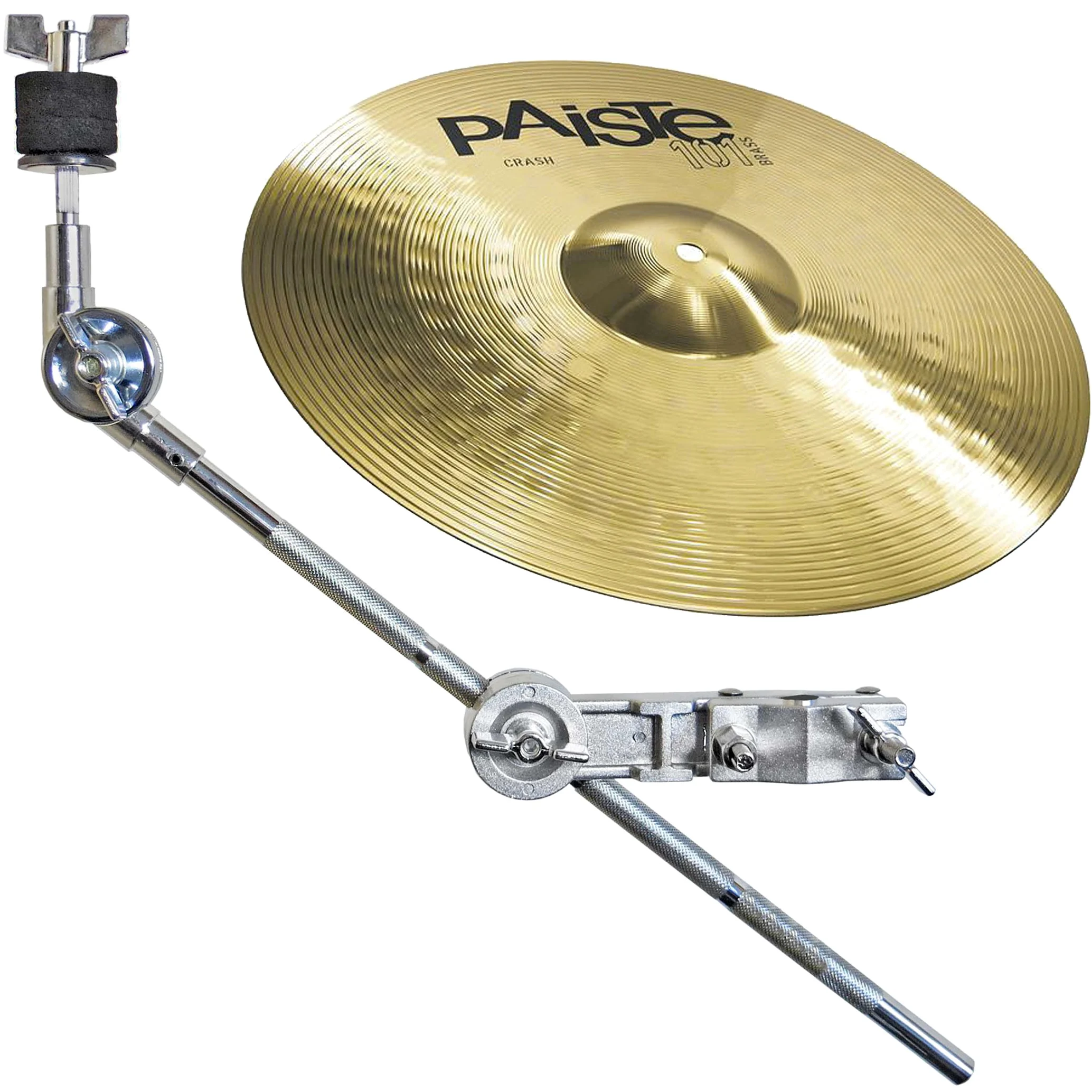 Paiste 101 Crash 14'' + braccio piatto Keepdrum HKC Galgen